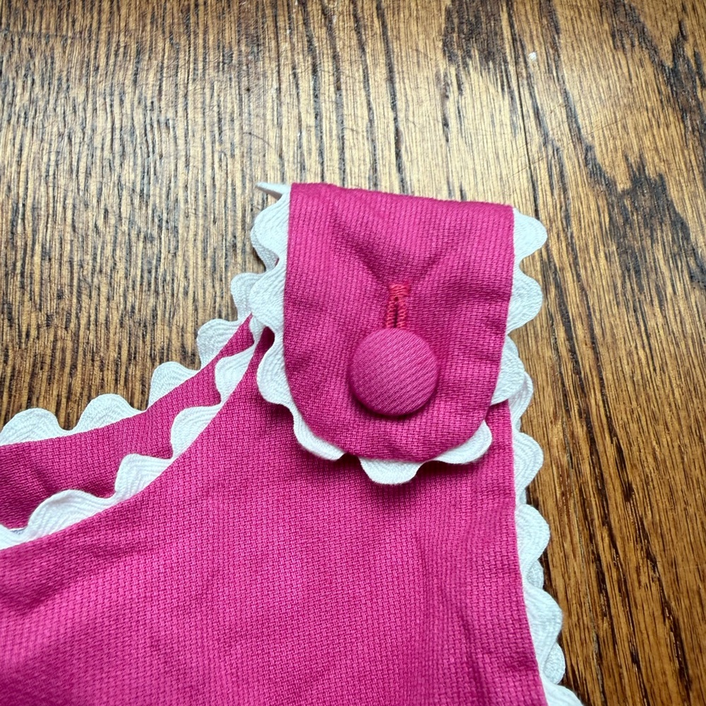 Princess Linens Ric Rac Apron Dress 6-12 Months - Picture 3 of 6